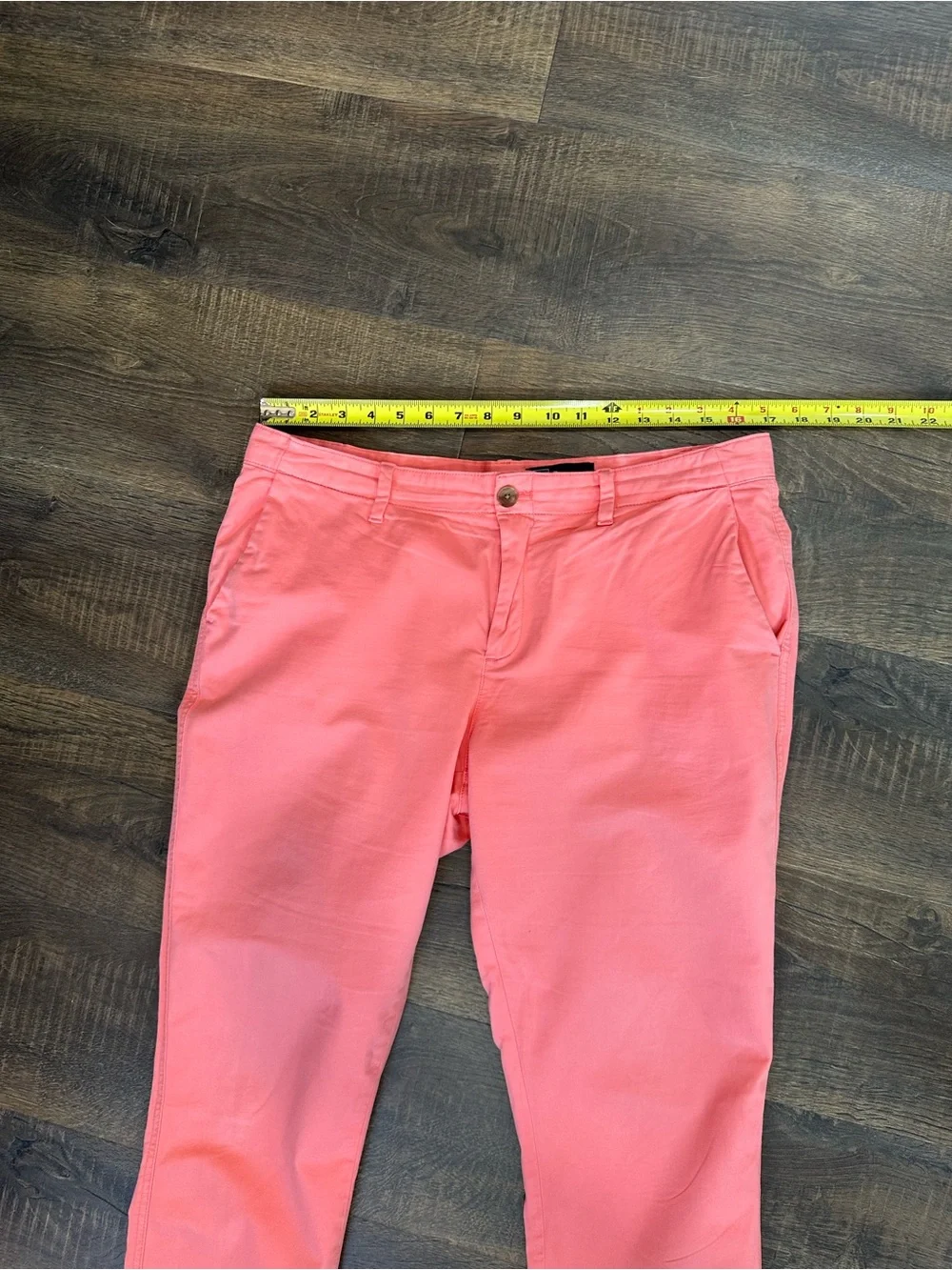 GAP Women’s Coral Pink Chino Ankle Pants Size 10 Stretch Cotton Casual